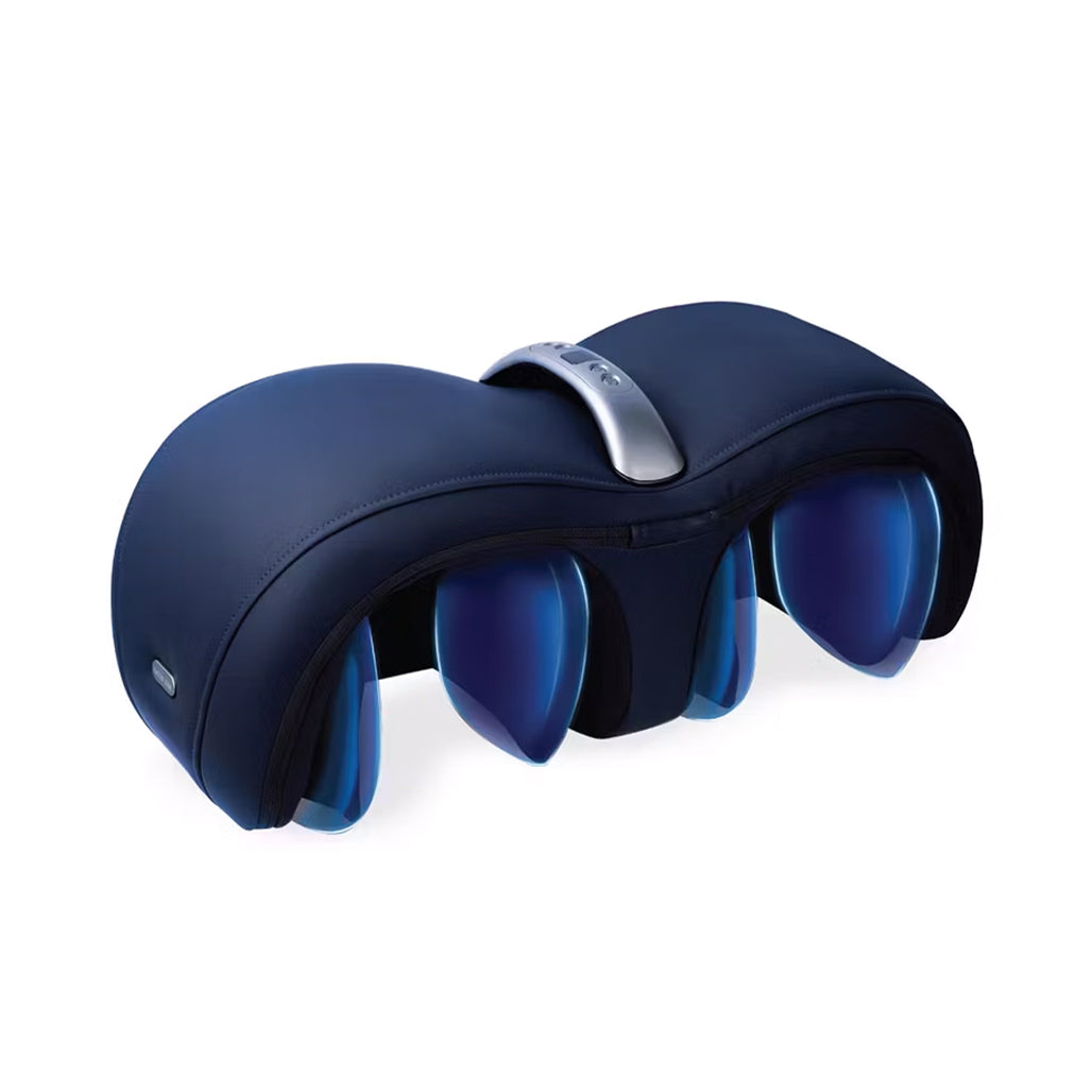 A Photo Of Green Lion Heated Leg, Arm & Knee Massager – 25W Power, 1500mAh Battery, 3D Air Cushion Massage, Digital Display, Blue