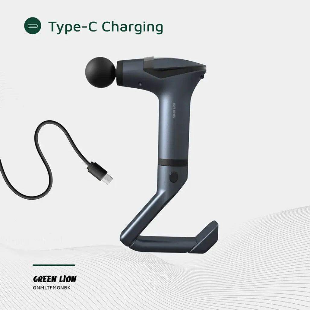 A Photo Of Green Lion Multifunctional Massage Gun GMG-05 - Black