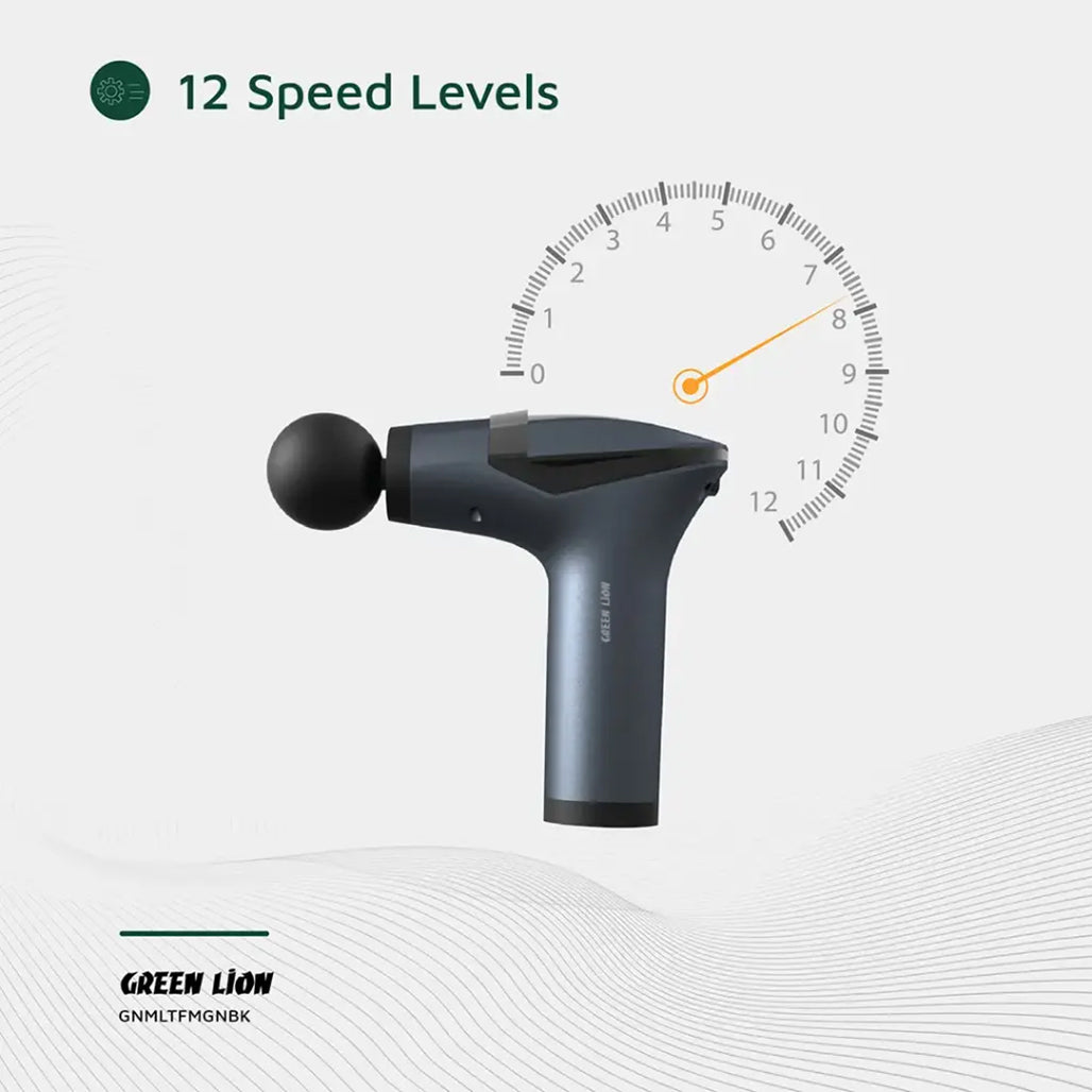 A Photo Of Green Lion Multifunctional Massage Gun GMG-05 - Black
