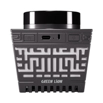 Green Lion Moon Bakhour Quran Speaker – Black | Spiritual and Aromatherapy Speaker with Azan Time Setting & Bluetooth 5.1