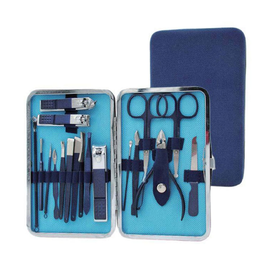 A Photo Of Green Lion GNMTRVL18BL 18 in 1 Manicure Travel Cutter - Blue