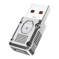 Green Lion USB-A to USB-C OTG Adapter 120W Fast Charging & 10Gbps Data Transfer – Silver