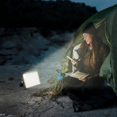 A Photo Of Green Lion Solar Camping Light 7200mAh – High-Powered Outdoor LED Lantern with USB Charging & 360° Rotation