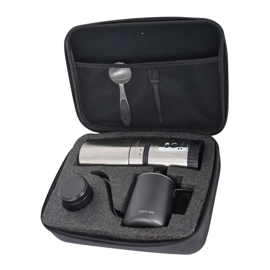 A Photo Of Green Lion Portable Coffee Maker Kettle Stainless Steel - Black