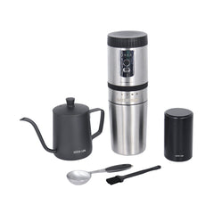 A Photo Of Green Lion Portable Coffee Maker Kettle Stainless Steel - Black
