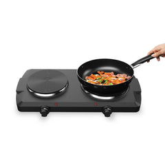 A Photo Of Green Lion Portable Dual Electric Stove 2500W -Black