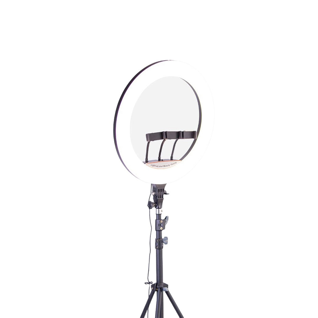 A Photo Of Green Lion Button Mode Ringlight 14 | Adjustable Tripod, 360° Rotation, Stepless Dimming
