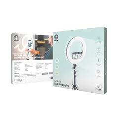 A Photo Of Green Lion 18-Inch LED Ring Light with Adjustable Tripod, Remote Control, and 416 Beads – Ideal for Streaming & Vlogging