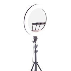 A Photo Of Green Lion 22-Inch 480-LED Ring Light with Tripod, Remote Control & Adjustable Color Temperature