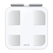 Green Lion Smart Body Scale with 8 Electrodes, Bluetooth 5.0, and 180kg Capacity - White
