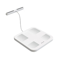 Green Lion Smart Body Scale with 8 Electrodes, Bluetooth 5.0, and 180kg Capacity - White