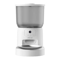 Green Lion Smart Pet Feeder with Stainless Steel Bowl - white