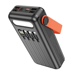 A Photo Of Green Lion Solar Portable Power Bank 30000mAh PD 20W QC3.0 - Black