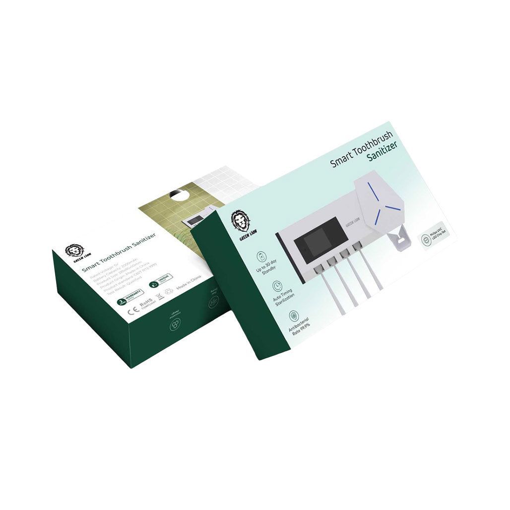 A Photo Of Green Lion GNSTBSNTIZWH Smart Toothbrush Sanitizer