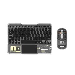 A Photo Of Green Lion Transparent Duo Wireless Keyboard & Mouse