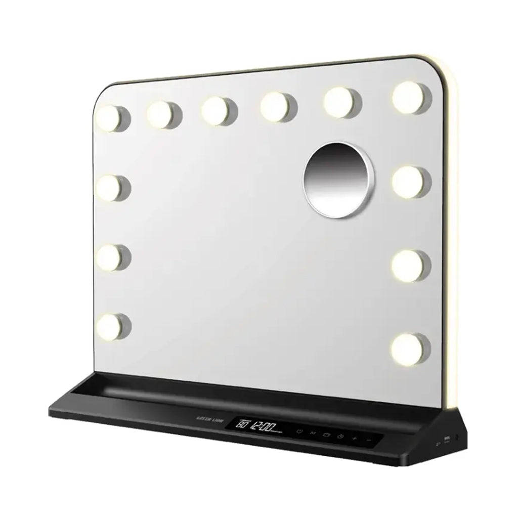 A Photo Of Green Lion Vanity Mirror - Black