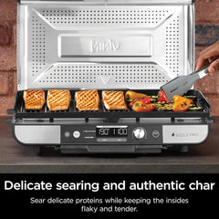 A Photo Of Ninja Sizzle Pro XL Grill & Flat Plate - GX101UK