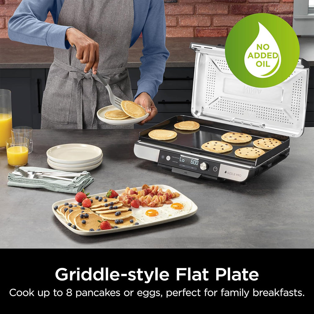 A Photo Of Ninja Sizzle Pro XL Grill & Flat Plate - GX101UK