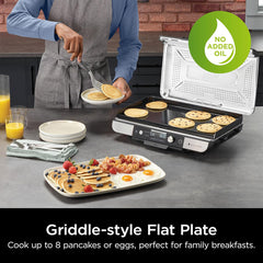A Photo Of Ninja Sizzle Pro XL Grill & Flat Plate - GX101UK