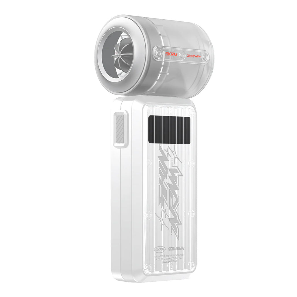 A Photo Of Skinarma GYRO USB-C Portable Handheld Fan – High-Speed, Compact Cooling Solution