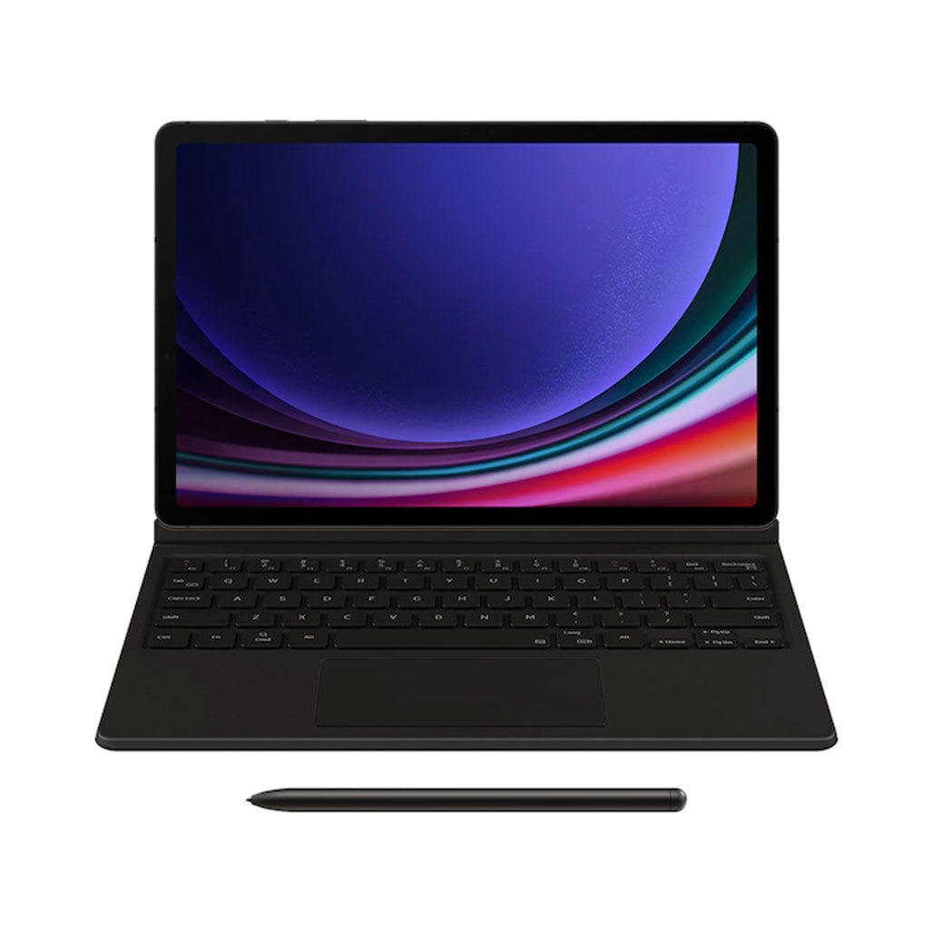 A Photo Of Samsung Galaxy Tab S9+ Book Cover Keyboard | Slim and Durable Design | PC-Like Experience | Adjustable Viewing Angles