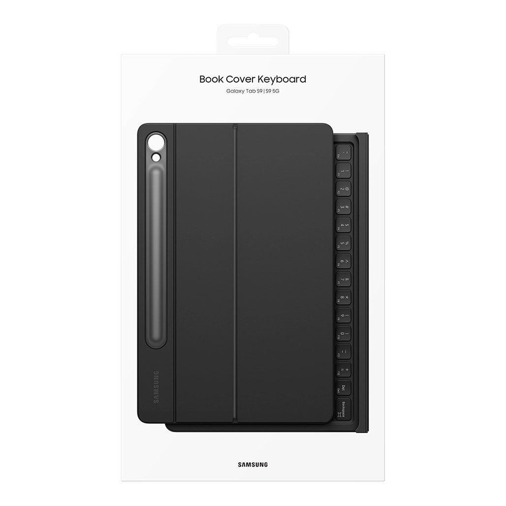A Photo Of Samsung Galaxy Tab S9+ Book Cover Keyboard | Slim and Durable Design | PC-Like Experience | Adjustable Viewing Angles