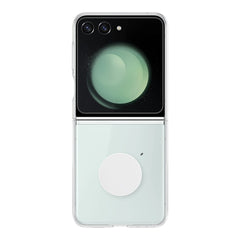 A Photo Of Samsung Galaxy Z Flip5 Clear Gadget Case EF-XF731CTEGUS | Transparent, Eco-Friendly, Customizable Protection