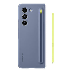 A Photo Of Samsung Galaxy Z Fold5 Slim S-Pen Case - Icy Blue, Built-in S Pen with Eco-Friendly Materials