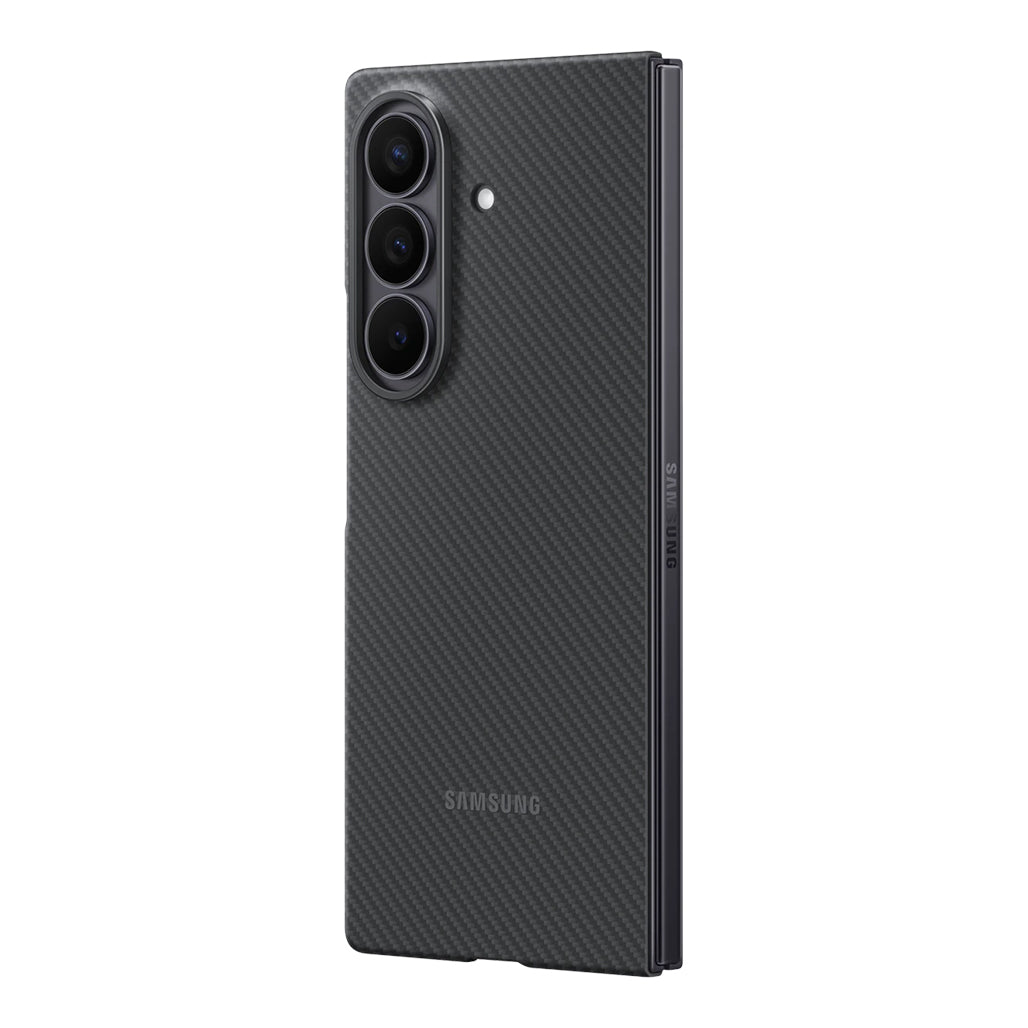 A Photo Of Samsung Galaxy Z Fold7 Carbon Shield Case - Black