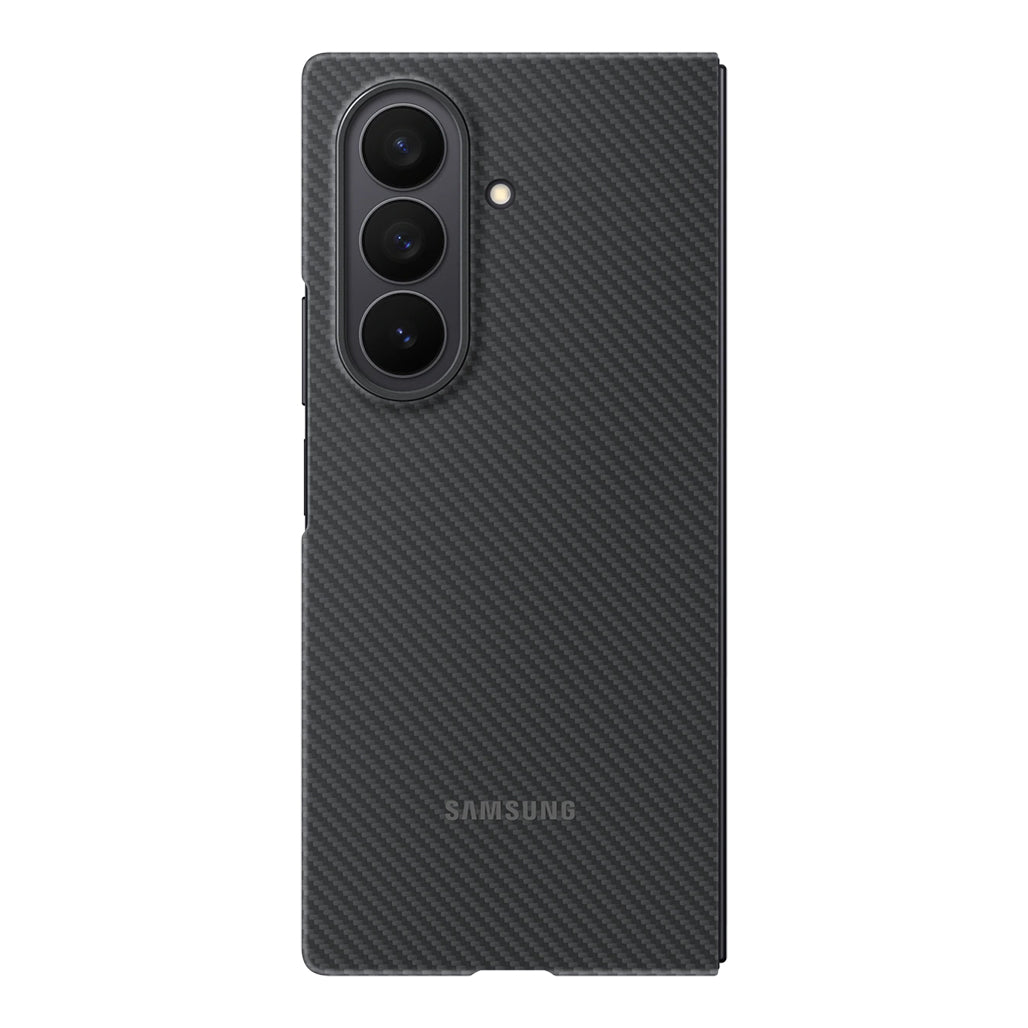 A Photo Of Samsung Galaxy Z Fold7 Carbon Shield Case - Black