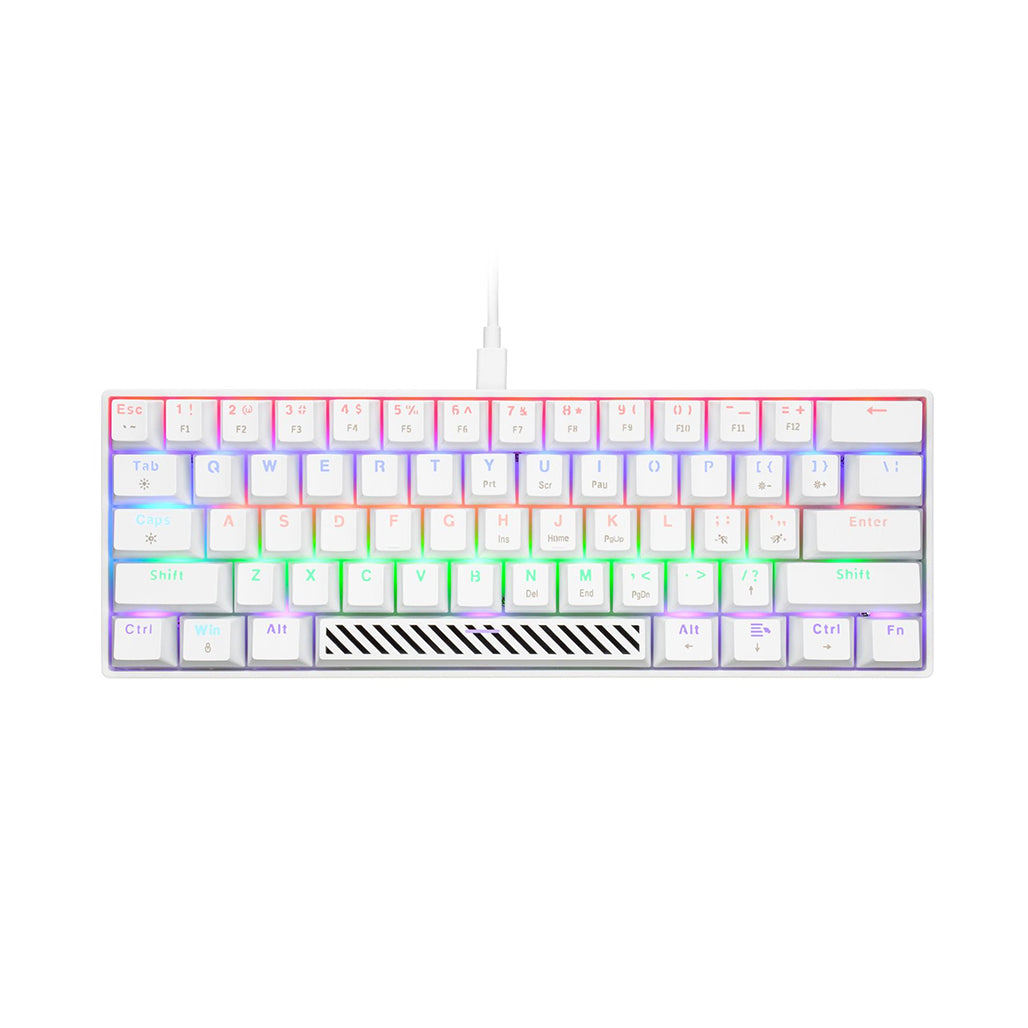 A Photo Of GamerTek Alpha Pack Gaming Bundle - White