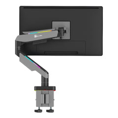 A Photo Of GamerTek Pivot Single RGB Monitor Arm