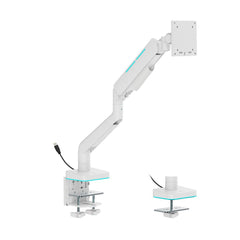 A Photo Of GamerTek Pivot Single RGB Monitor Arm