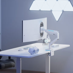 A Photo Of GamerTek Pivot Single RGB Monitor Arm