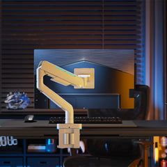 A Photo Of GamerTek Pivot Single RGB Monitor Arm