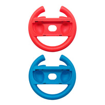 GamerTek Racing Steering Wheel 2-Pack for Nintendo Switch 2 – Red & Blue Joy-Con Controllers Compatible