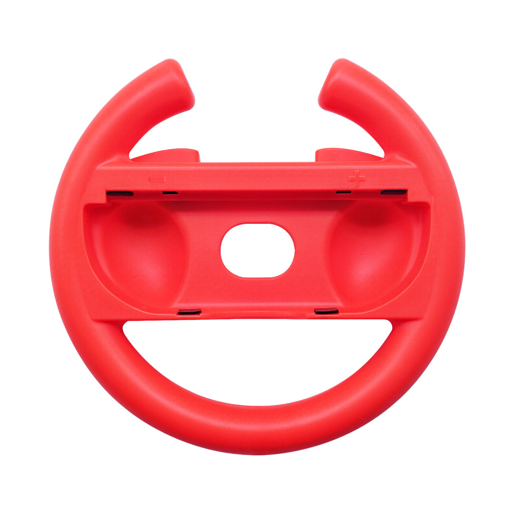 A Photo Of GamerTek Racing Steering Wheel 2-Pack for Nintendo Switch 2 – Red & Blue Joy-Con Controllers Compatible