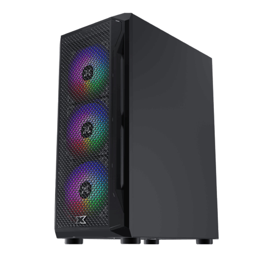 A Photo Of Xigmatek Gaming X - Black | ATX Mid-Tower Case with Optimized Cooling
