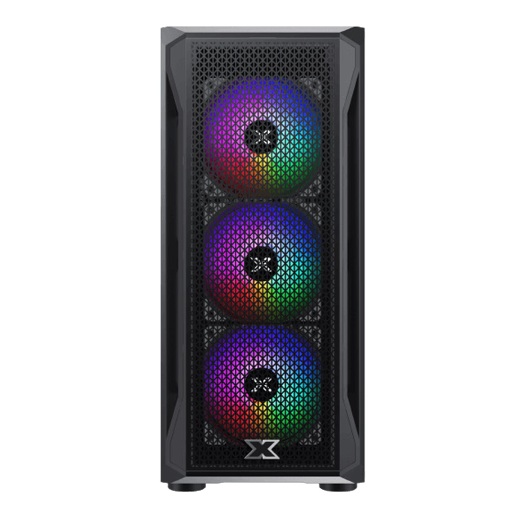 A Photo Of Xigmatek Gaming X - Black | ATX Mid-Tower Case with Optimized Cooling
