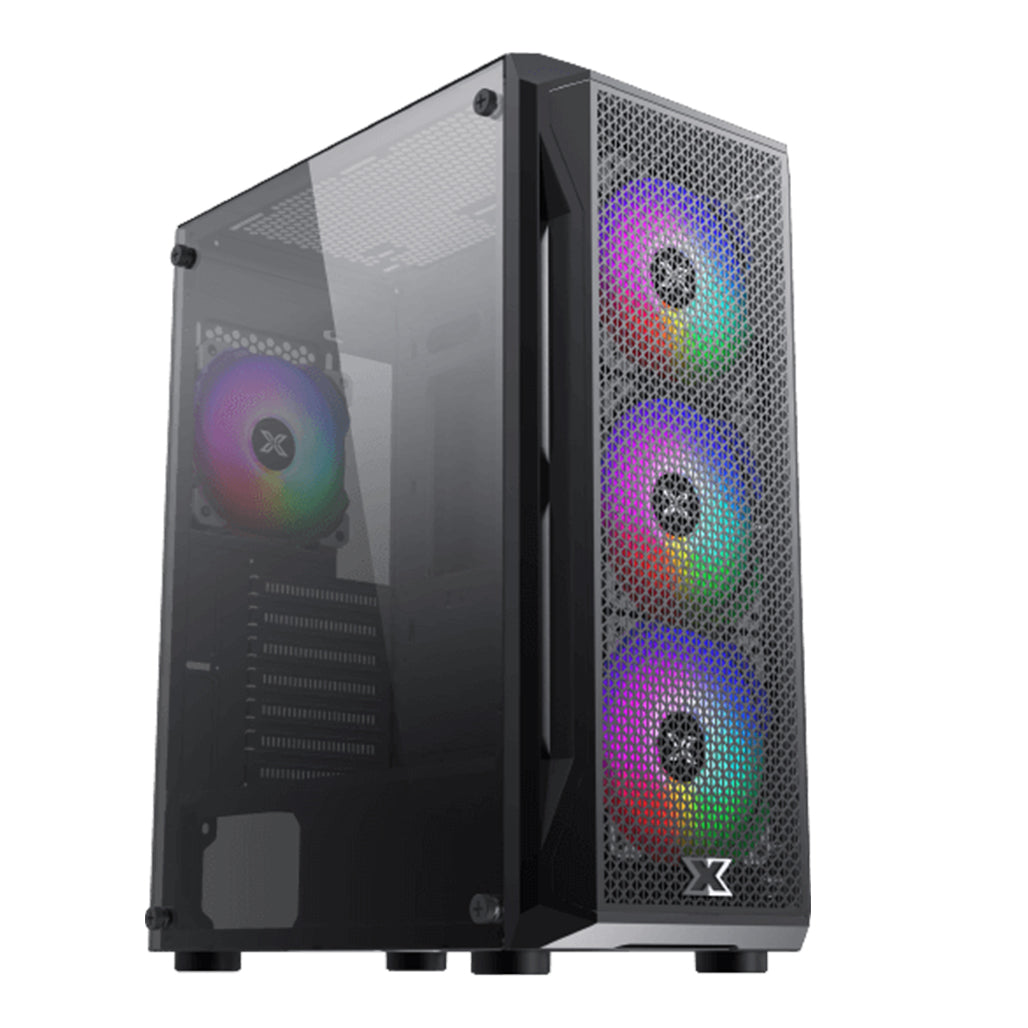A Photo Of Xigmatek Gaming X - Black | ATX Mid-Tower Case with Optimized Cooling