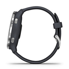 A Photo Of Garmin Venu 2 - Silver Stainless Steel Bezel with Granite Blue Case and Silicone Band | 010-02430-00