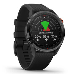 A Photo Of Garmin Approach S62 Bundle - 010-02200-02 - Black Ceramic Bezel with Black Silicone Band