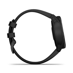 A Photo Of Garmin Approach S62 - 010-02200-00 - Black Ceramic Bezel with Black Silicone Band