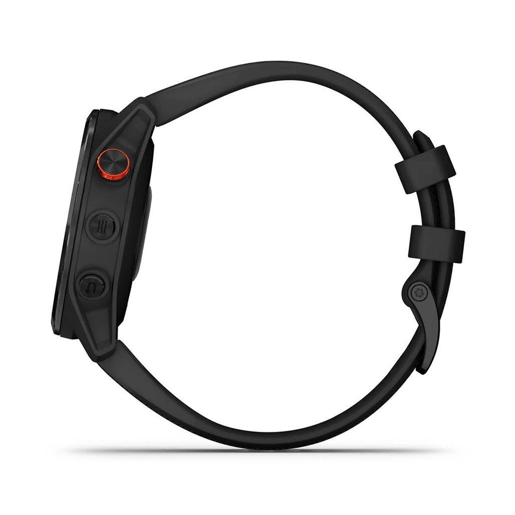 A Photo Of Garmin Approach S62 - 010-02200-00 - Black Ceramic Bezel with Black Silicone Band