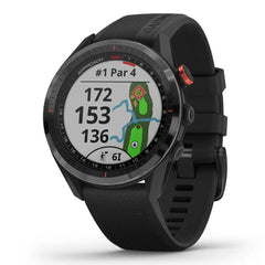A Photo Of Garmin Approach S62 Bundle - 010-02200-02 - Black Ceramic Bezel with Black Silicone Band