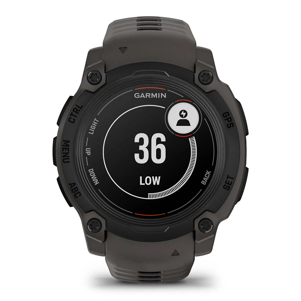 A Photo Of Garmin Instinct® E – 40mm GPS Smartwatch - Black with Charcoal Band - 010-02932-00
