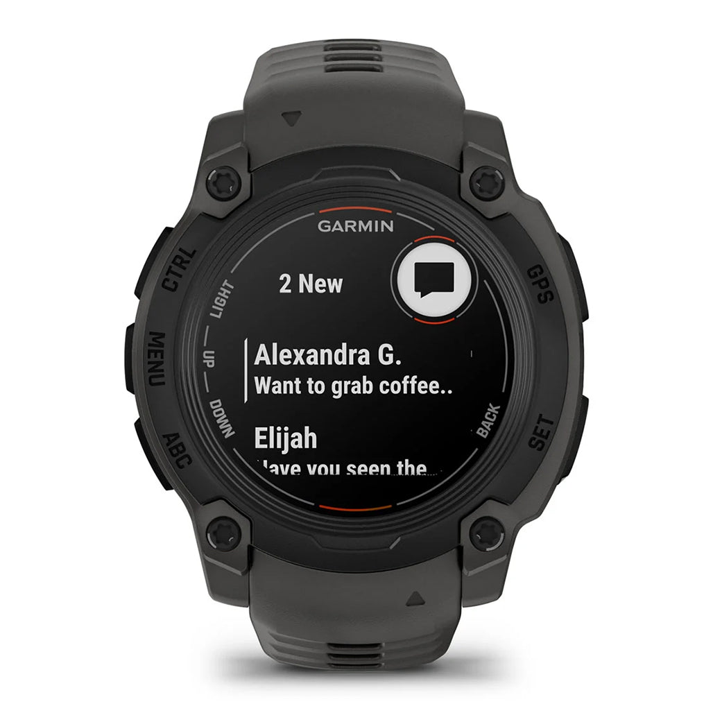 A Photo Of Garmin Instinct® E – 40mm GPS Smartwatch - Black with Charcoal Band - 010-02932-00
