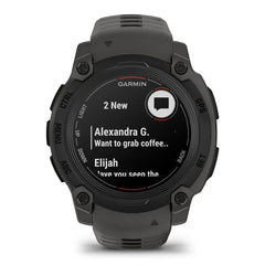 A Photo Of Garmin Instinct® E – 40mm GPS Smartwatch - Black with Charcoal Band - 010-02932-00