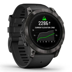 A Photo Of Garmin epix™ Pro (Gen 2) Sapphire Edition - 010-02804-01 - Carbon Grey DLC Titanium with Black Band