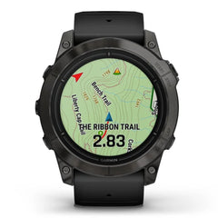 A Photo Of Garmin epix™ Pro (Gen 2) Sapphire Edition - 010-02804-01 - Carbon Grey DLC Titanium with Black Band